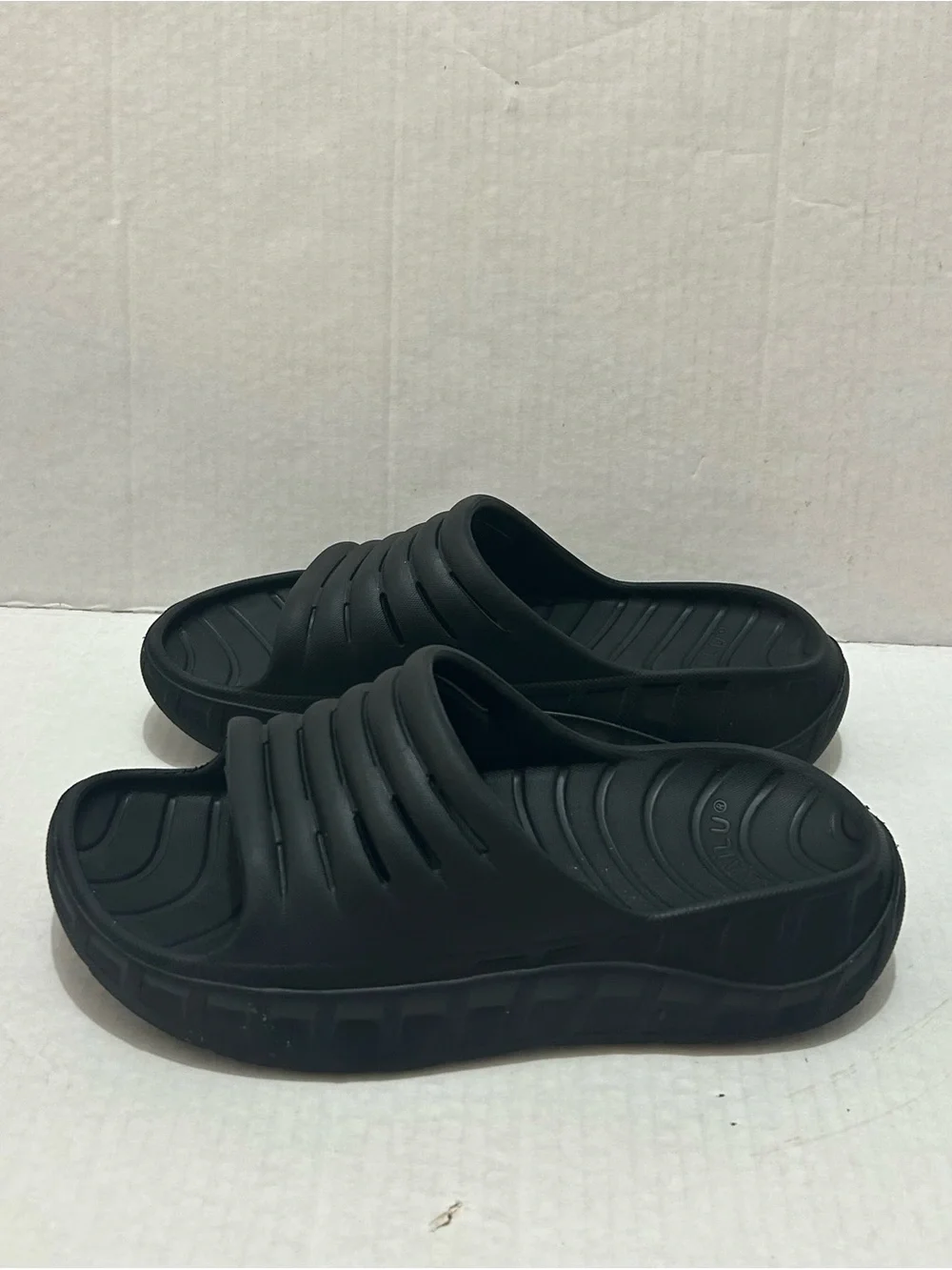 KuaiLu Unisex Men's RECOVERY SANDALS ORTHOTIC THICK CUSHION SPORT SLIDES Sz 7